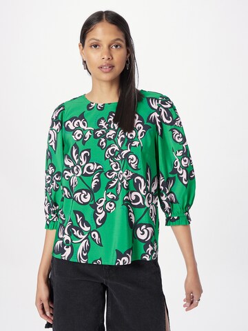 PULZ Jeans - Blusa en verde: frente