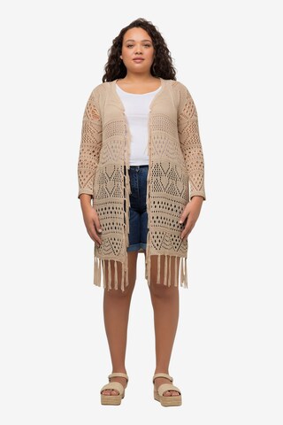 Ulla Popken Strickjacke in Beige: predná strana