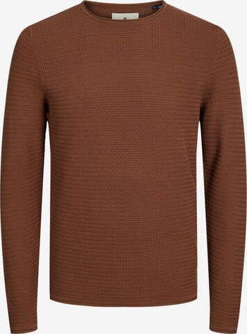 JACK & JONES Sweater in Brown: front