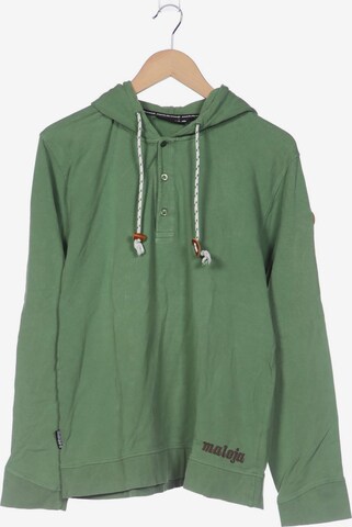 Maloja Sweatshirt & Zip-Up Hoodie in L in Green: front