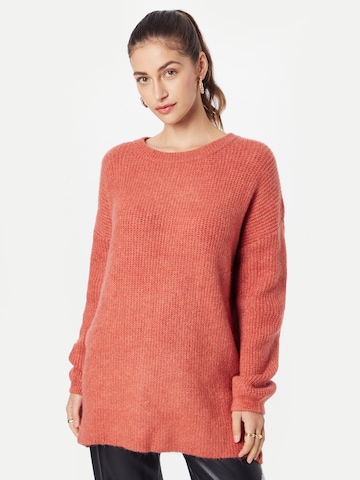 ABOUT YOU Oversized Sweater 'Mina' in Orange: front