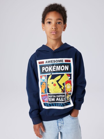 NAME IT - Sudadera 'NKMDU POKEMON' en azul: frente