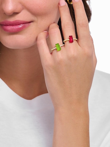 Thomas Sabo Ring 'Ring HARIBO Grüner Goldbär'‌‌‌‌ in Grün