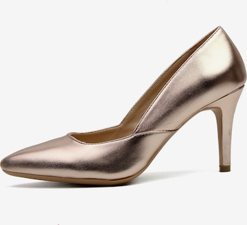 Celena Pumps 'Carlotta' in Bruin: voorkant