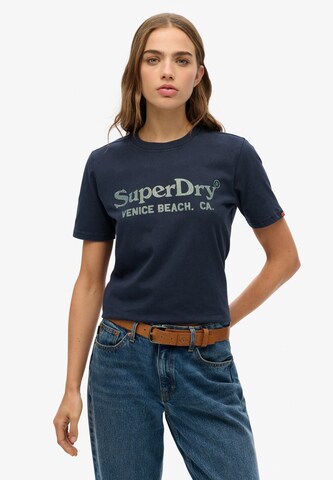T-shirt 'Venue' Superdry en bleu : devant