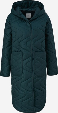 s.Oliver BLACK LABEL Between-Seasons Coat in Green: front
