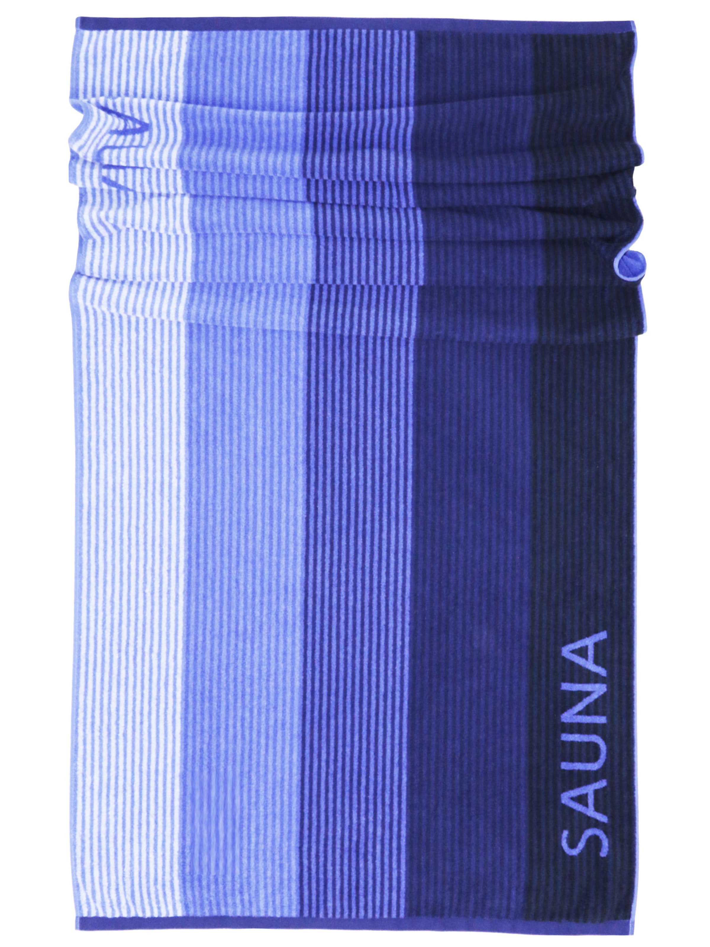 Lashuma Handtuch 'Helsinki'‌‌‌ in Blau: Vorderseite