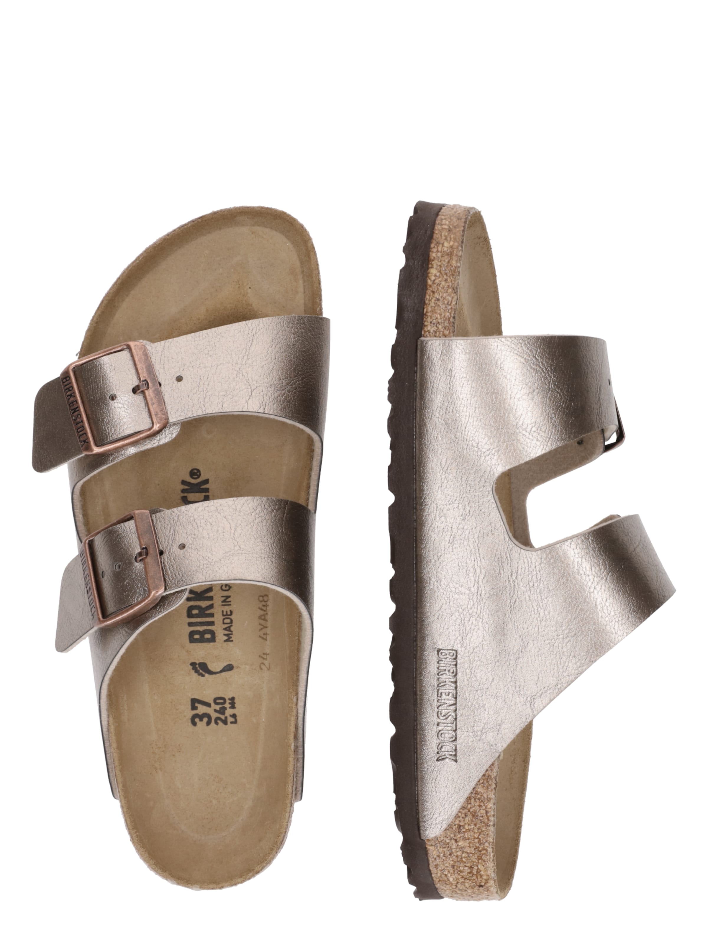BIRKENSTOCK Pantofle 'Arizona' – šedá