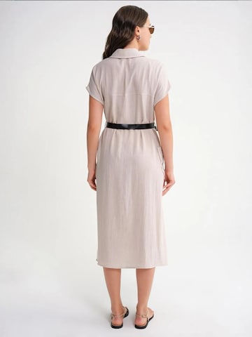 Robe-chemise MixRay en beige