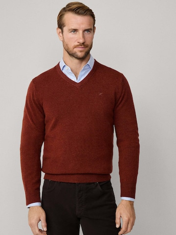 Hackett London Pullover in Braun: Vorderseite