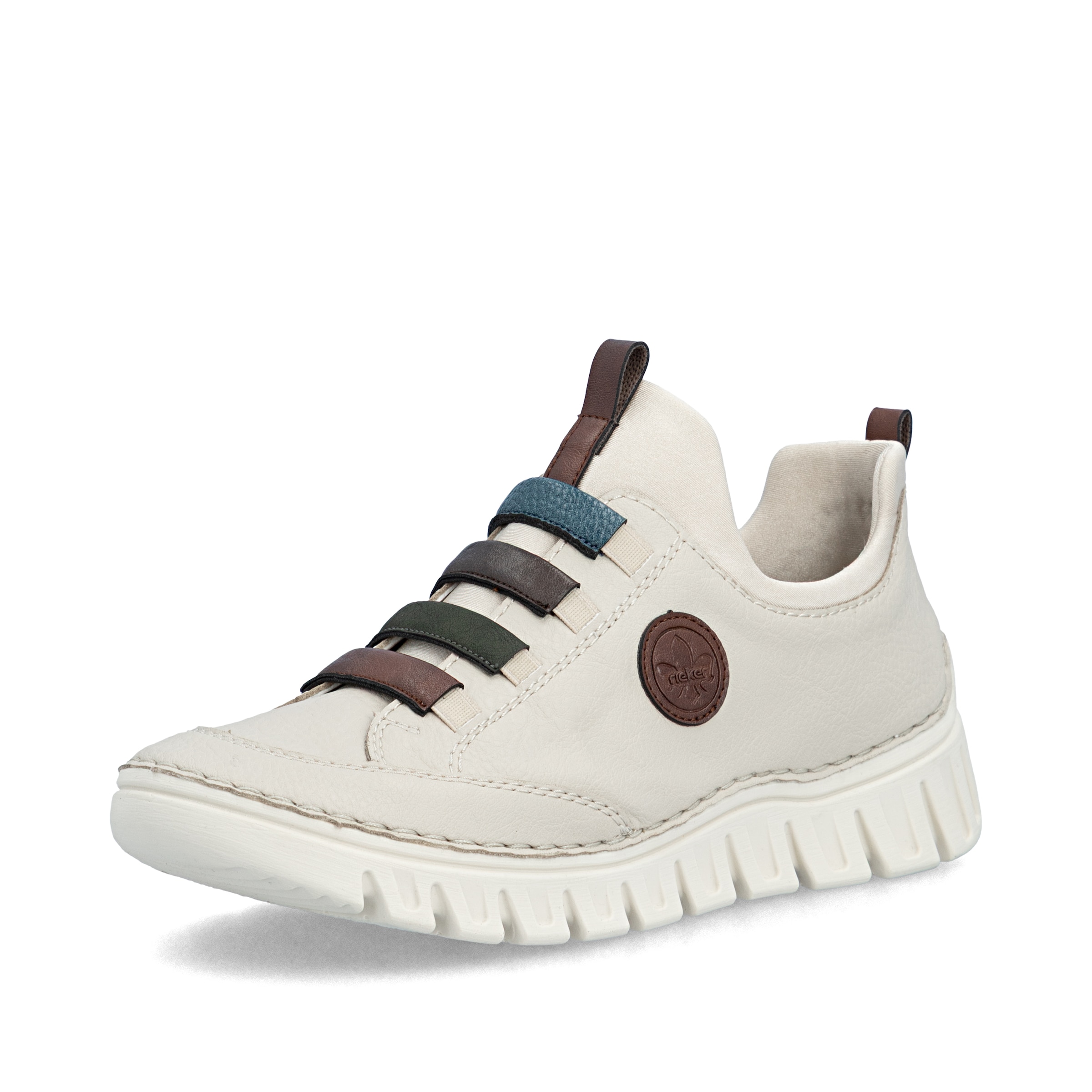 Slip on ' 57550 ' Rieker en beige : devant