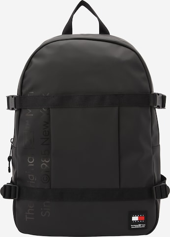 Tommy Jeans Backpack 'Essential' in Black: front