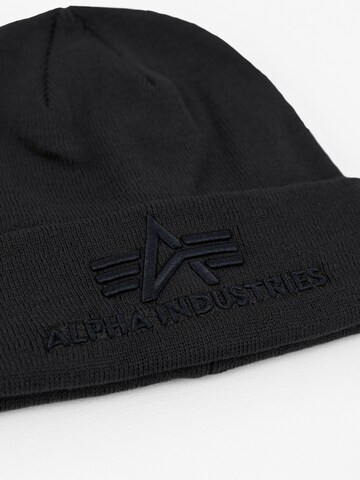 ALPHA INDUSTRIES Beanie in Black