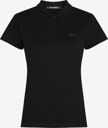 juoda Karl Lagerfeld Marškinėliai: priekis