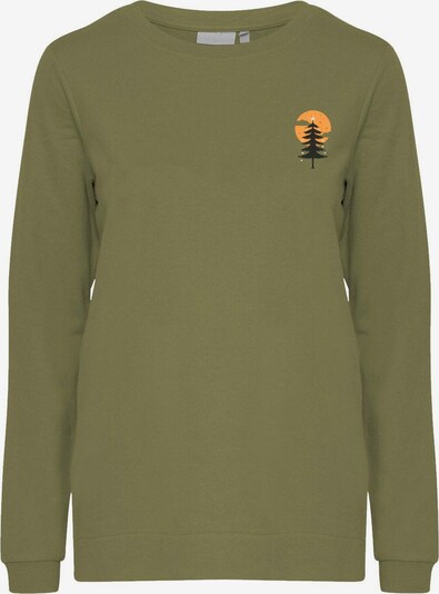 WESTMARK LONDON Sweatshirt 'X-MAS' in oliv / orange / schwarz, Produktansicht
