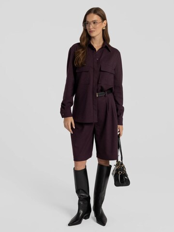 Regular Pantalon 'Omaro' mandragora en violet