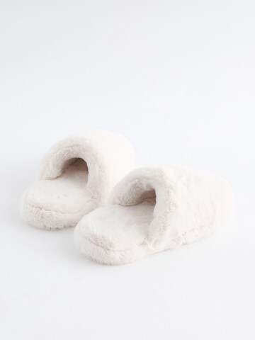 Next Slippers in White