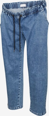 MAMALICIOUS جينز واسع جينز 'STONE' بلون أزرق: الأمام