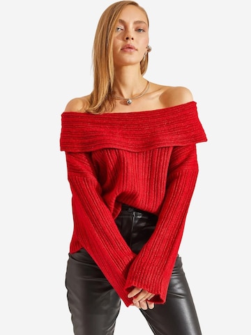 Bianco Lucci Pulover 'Pullover' | rdeča barva
