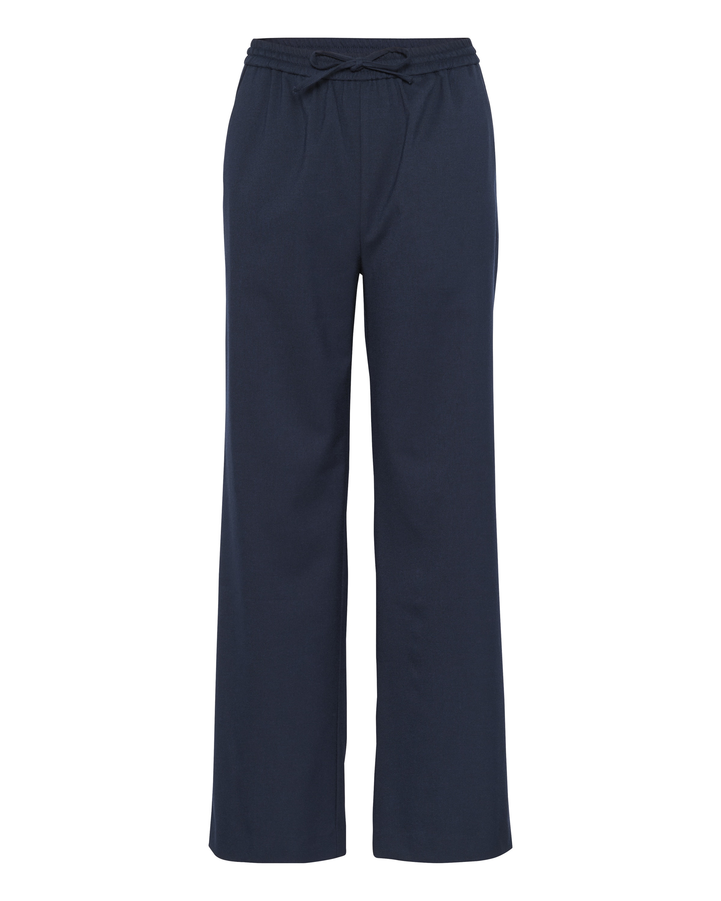 Part Two Wide Leg Hose in Blau: Vorderseite