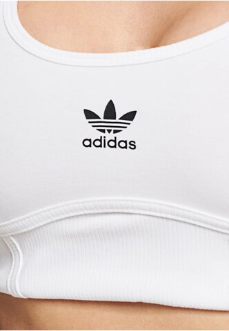 ADIDAS ORIGINALS Bustier BH in Weiß
