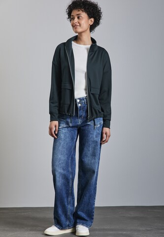 STREET ONE Sweatjacke in Grün