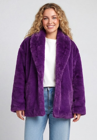 Veste mi-saison 'Fashion Look' taddy en violet : devant