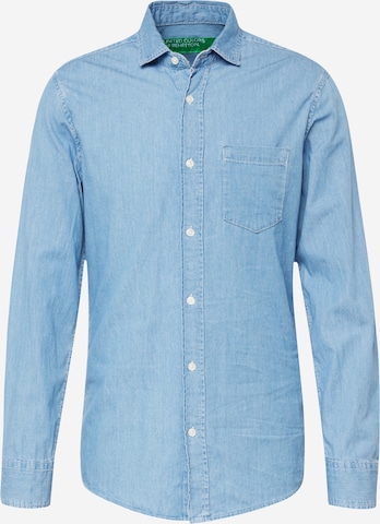 Regular fit Camicia di UNITED COLORS OF BENETTON in blu: frontale