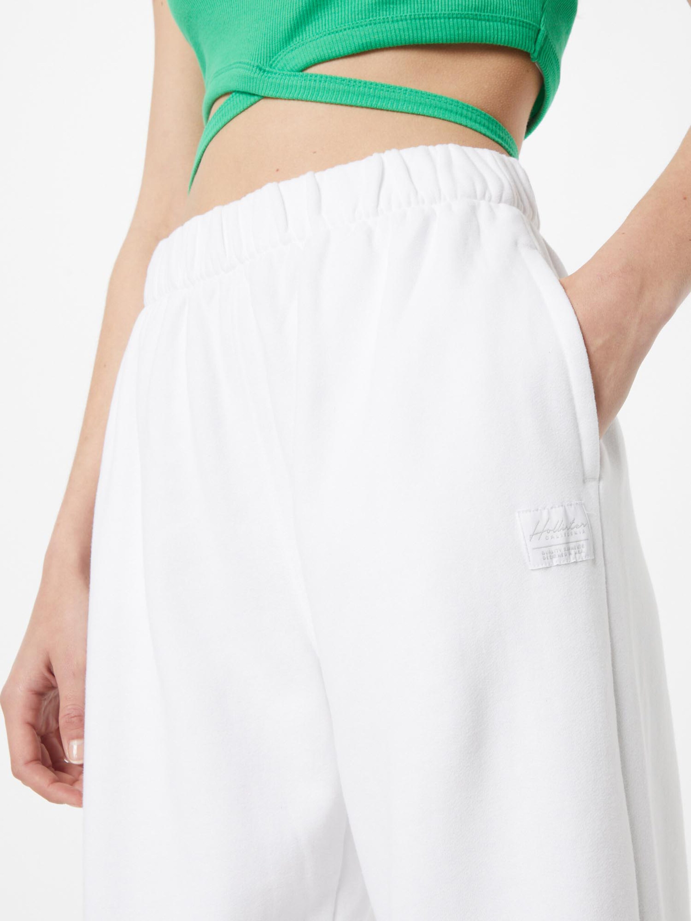 Frauen Hosen HOLLISTER Hose 'BAGGY' in Weiß - EK80243 Frauen Hosen HOLLISTER Hose 'BAGGY' in Weiß - EK80243