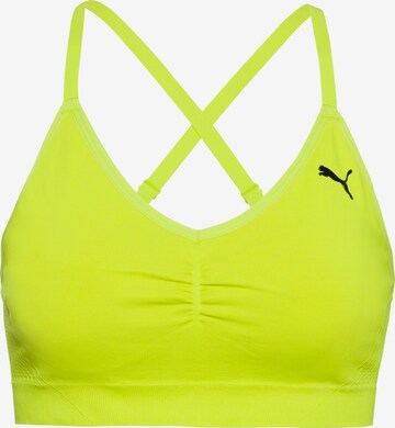 PUMA Sports bra 'MOVE SHAPELUXE' in Yellow: front