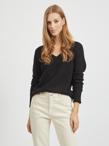 VILA Sweater 'Chassa' in Black: front