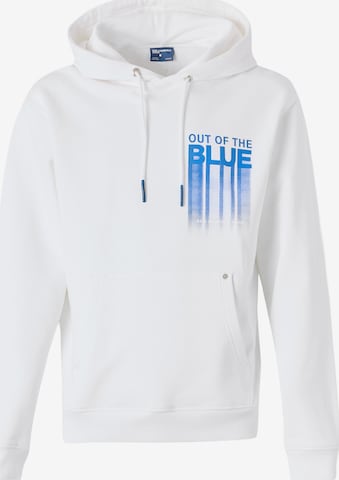 KARL LAGERFELD JEANSSweater majica 'OUT OF BLUE' - bijela boja: prednji dio