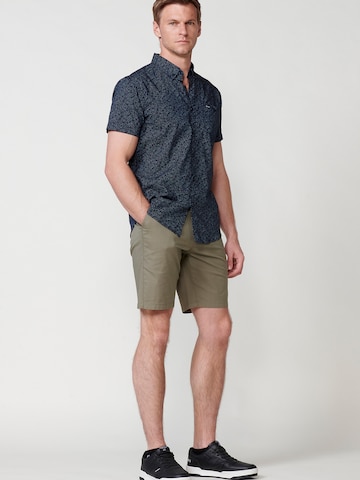 KOROSHI Regular fit Button Up Shirt in Blue