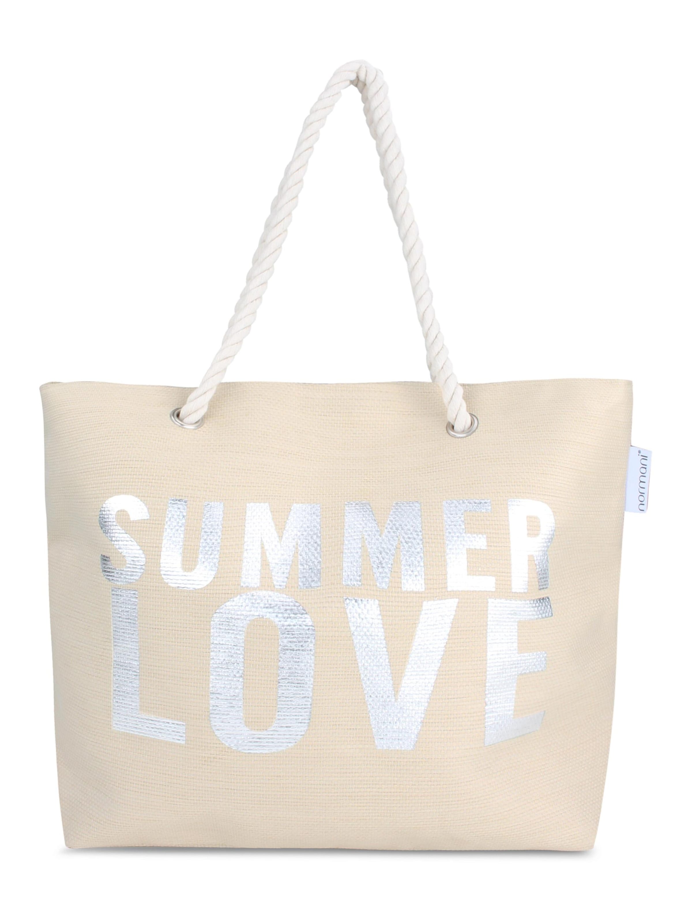 normani Strandtas in Beige: voorkant