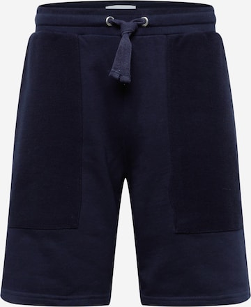 Les Deux Loose fit Trousers 'Reverse' in Blue: front