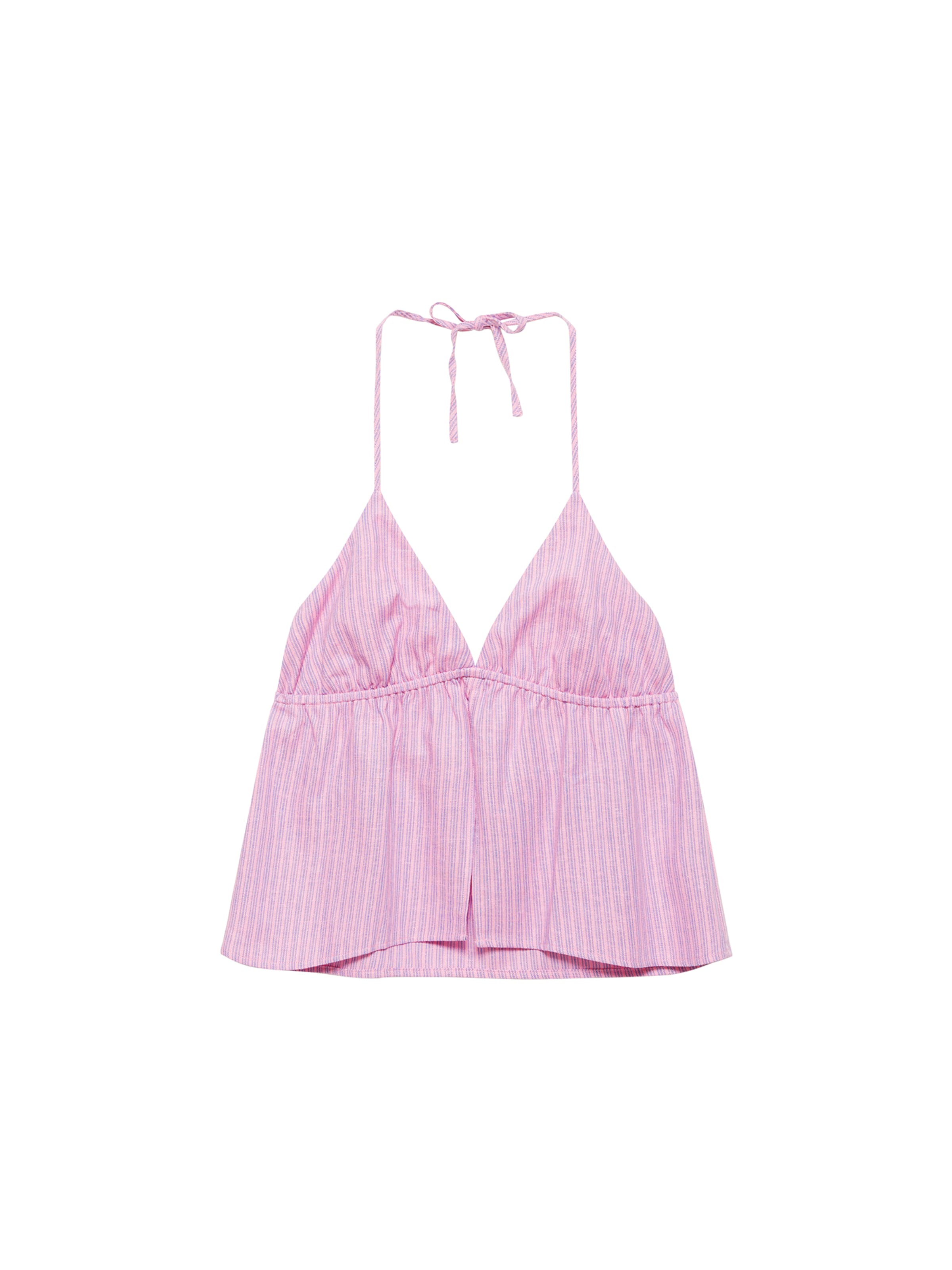 Pull&Bear Top - Ružová: predná strana