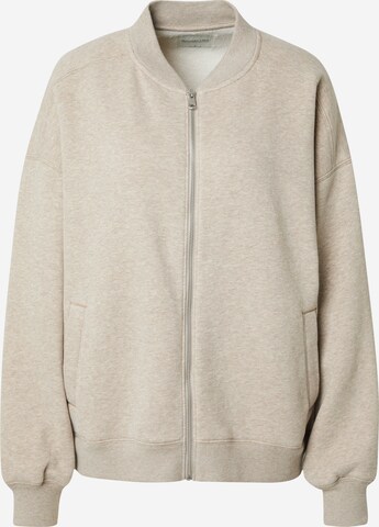 Abercrombie & Fitch Sweatjakke i beige: forside