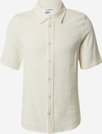 ABOUT YOU x Jaime Lorente Regular fit Button Up Shirt 'Carlos' in White: front