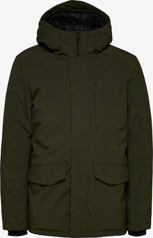 Veste d’hiver 'Piet' SELECTED HOMME en vert : devant