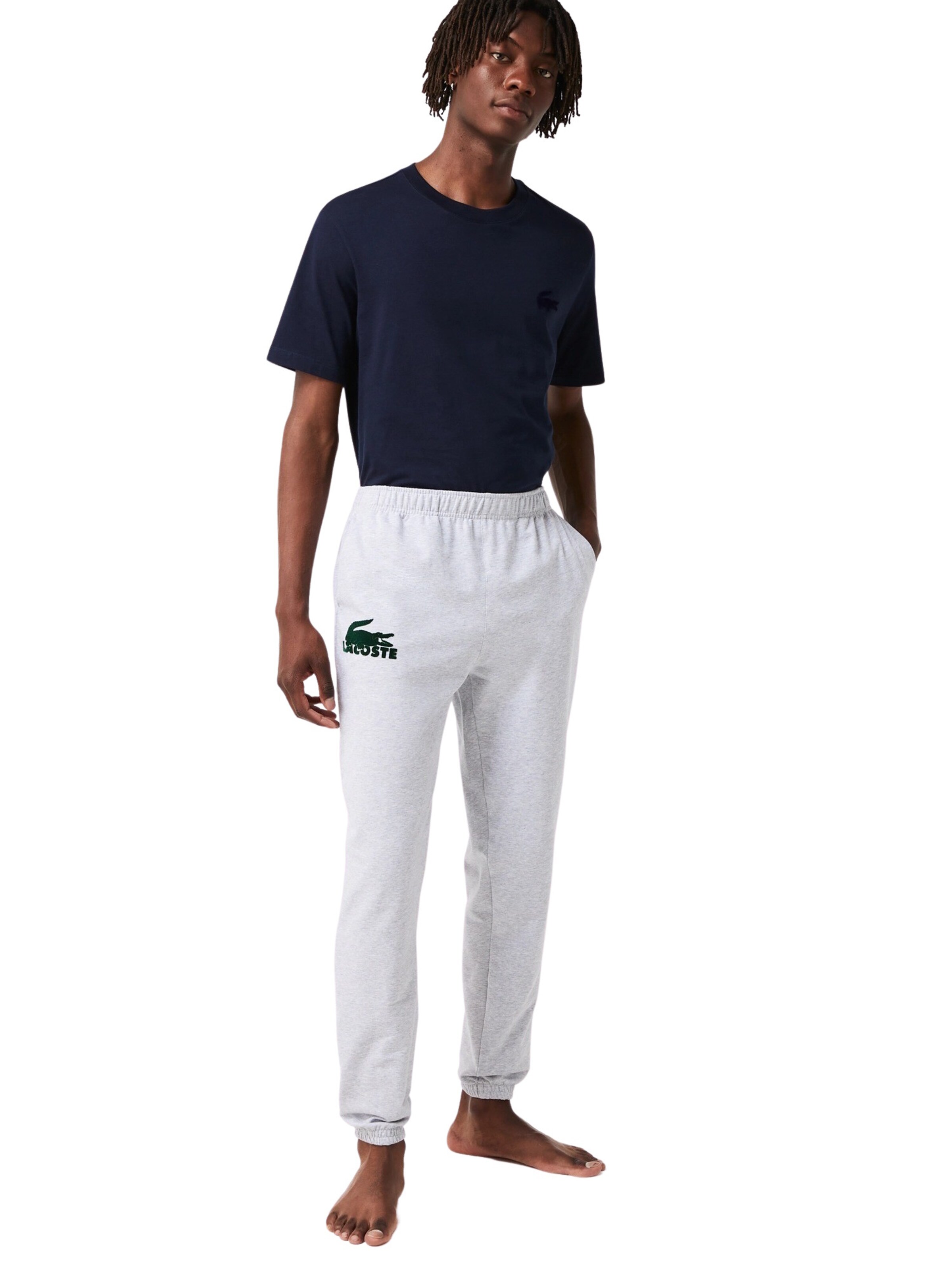 LACOSTE Tapered Hose in Grau: Vorderseite