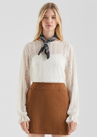 Chemisier QS en beige : devant