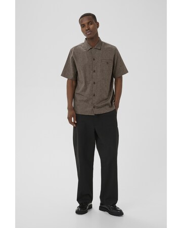 Coupe regular Chemise 'MAflint Heritage' Matinique en marron