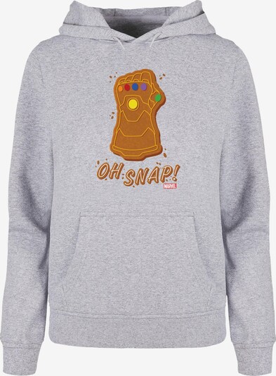 ABSOLUTE CULT Sweatshirt 'Marvel - Thanos Oh Snap' in braun / gelb / graumeliert / weiß, Produktansicht