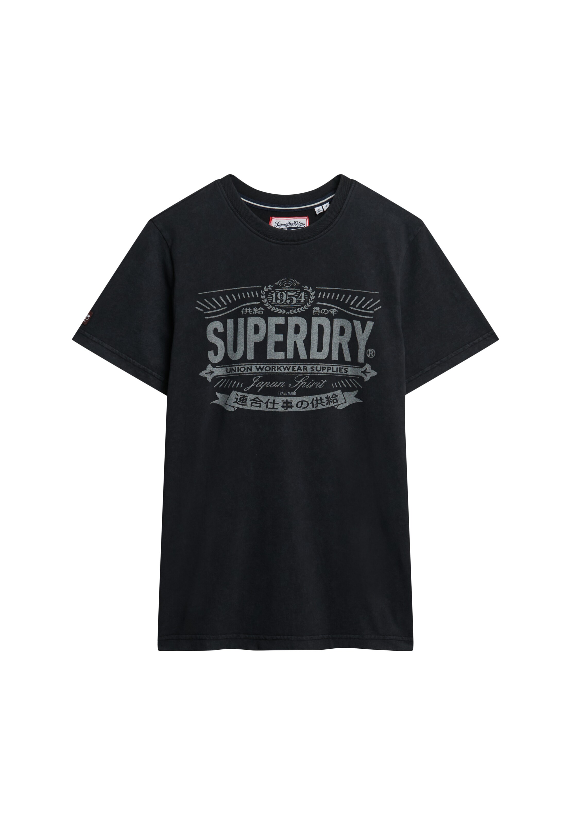 Superdry & Co Shirt 'Heritage' in Zwart: voorkant