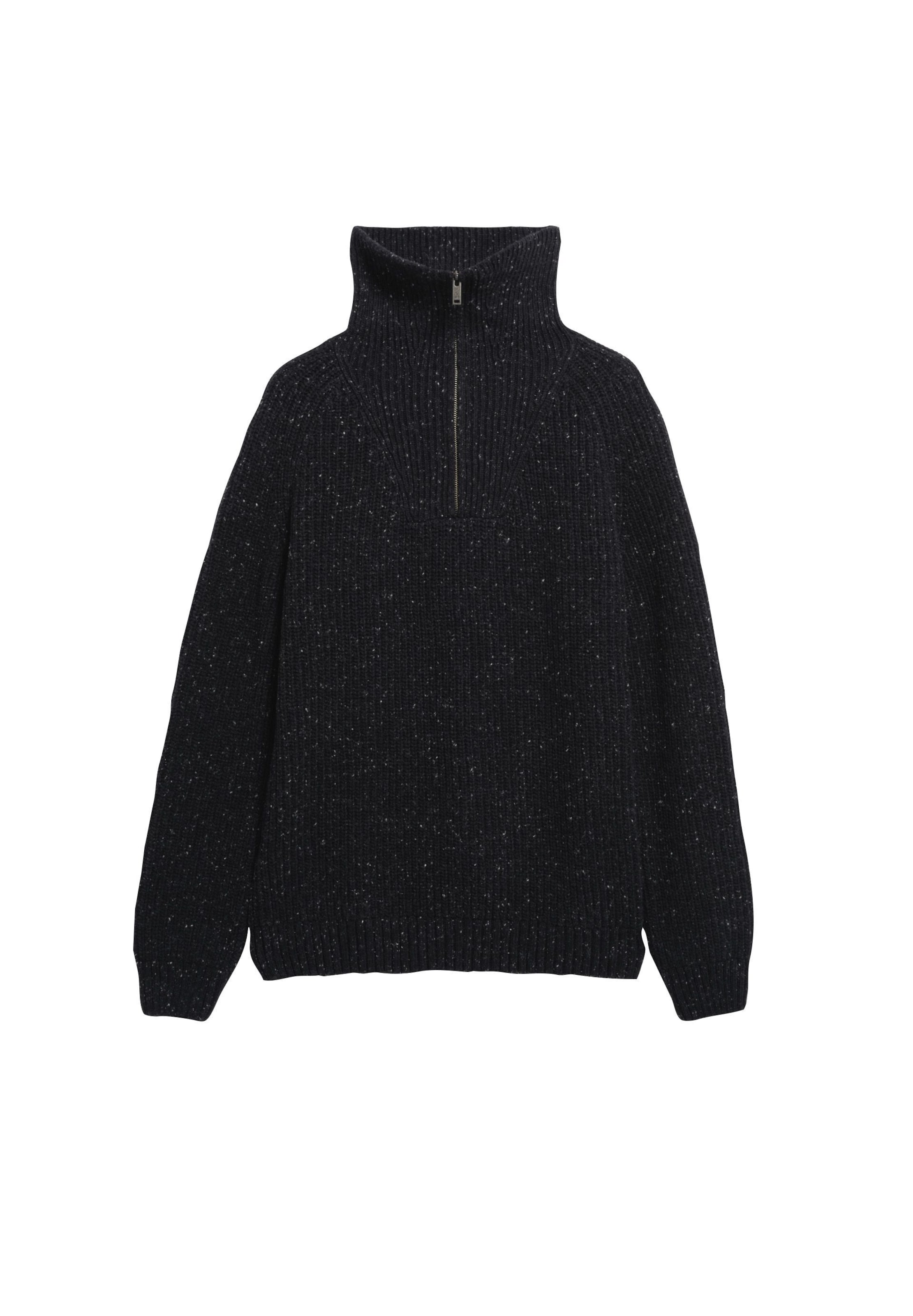 ARMEDANGELS Troyer TWEED in Schwarz: Vorderseite