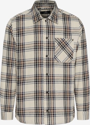Coupe regular Chemise 'Pelton' Matinique en beige : devant