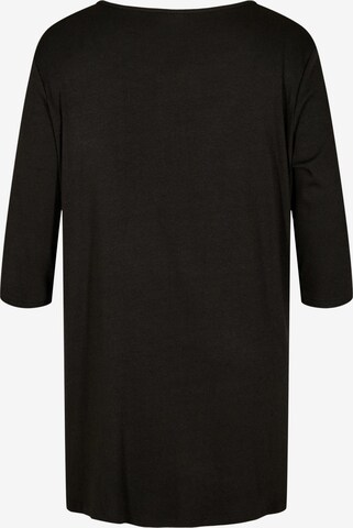 Zizzi Bluse 'Esara' in Schwarz