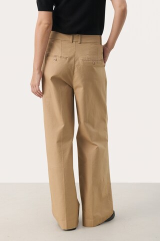 Wide Leg Pantalon à pince 'Cherran' Part Two en beige