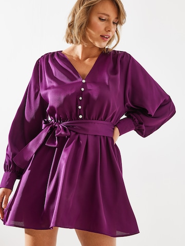 Bianco Lucci Kleit, värv lilla: eest vaates