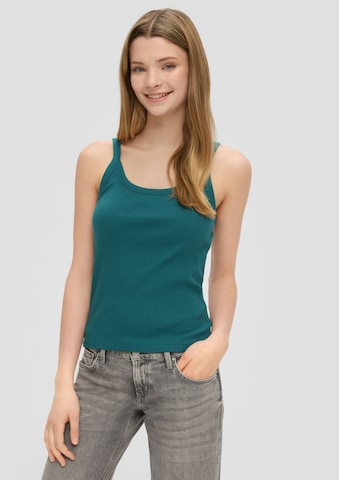 QS Top in Blau: Vorderseite